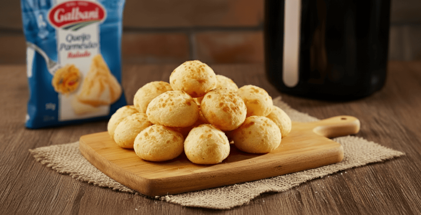 temperatura ideal pão de queijo airfryer