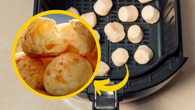 tempo de preparo pão de queijo airfryer