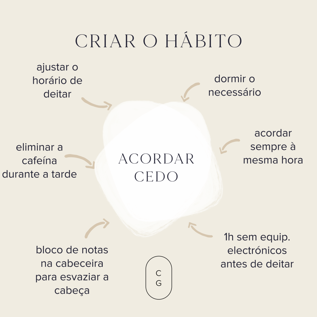 como fazer para acordar cedo