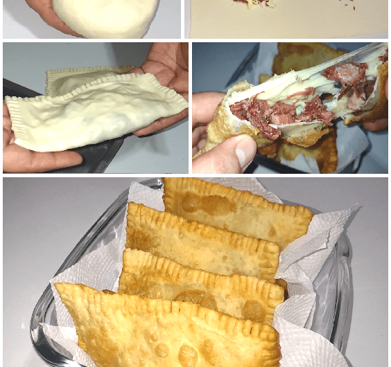 receita de pastel de feira crocante