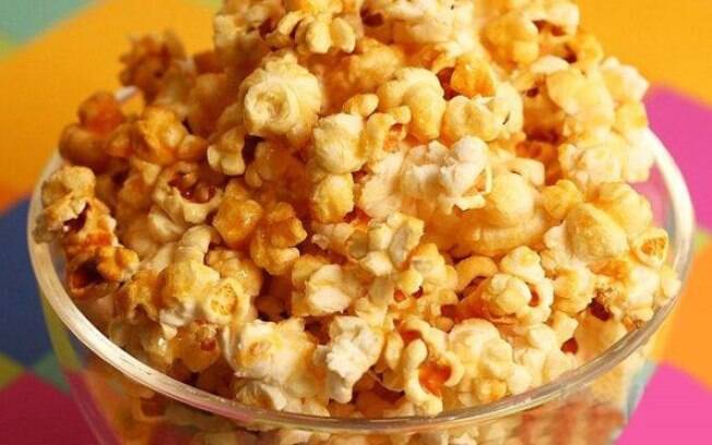 receita pipoca doce crocante caramelo