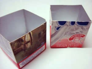 diy porta joias reciclado caixa de pizza