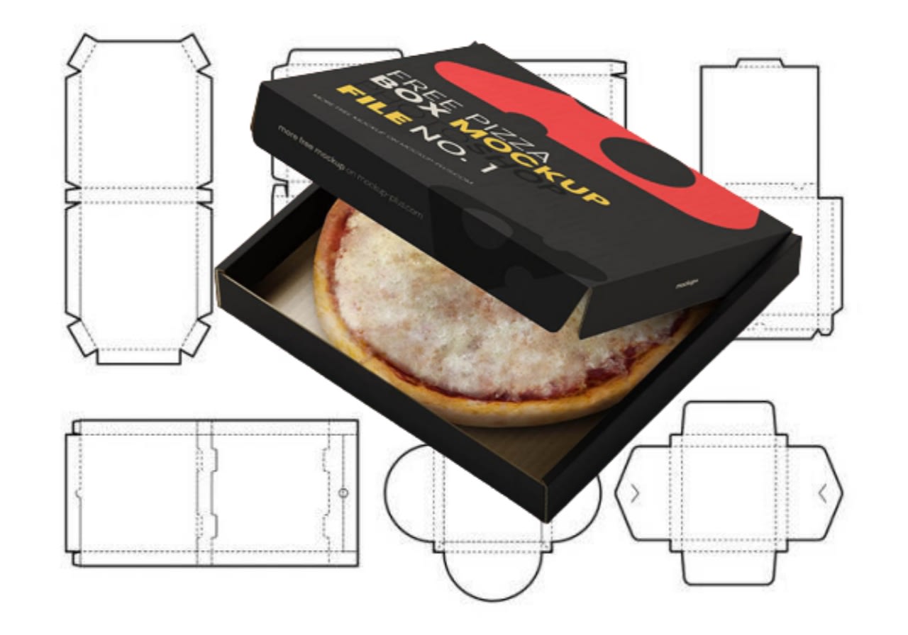 organizador de joias com caixa de pizza e rolo de papel higiênico