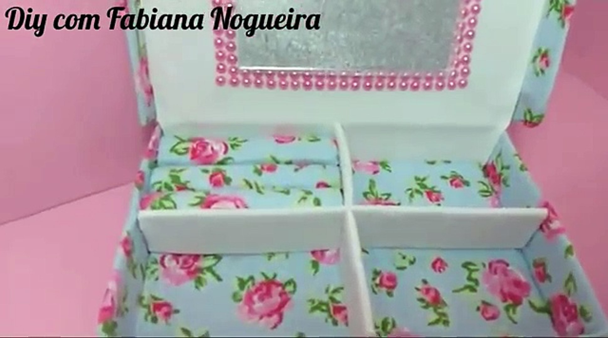 como fazer porta joias com caixa de pizza passo a passo