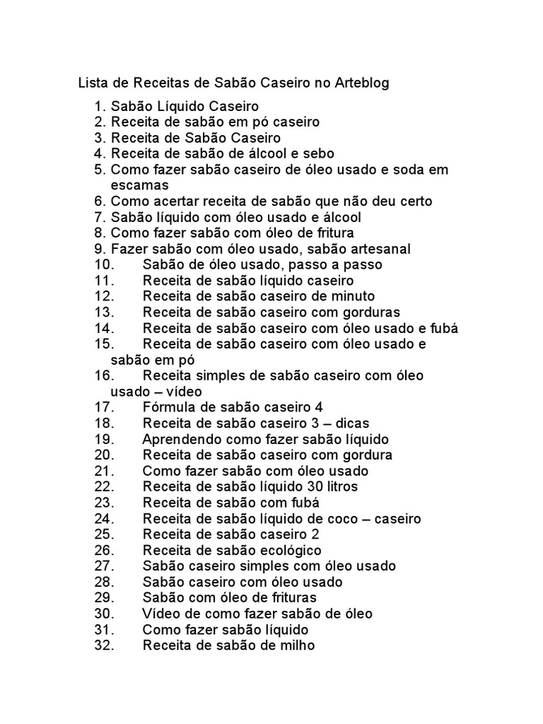 Sabão Líquido Caseiro: Receita Detalhada e Dicas de Uso