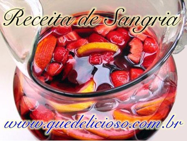 como fazer sangria