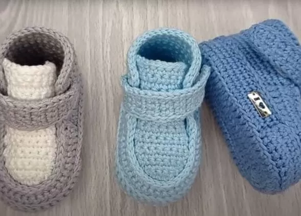 como fazer sapatinhos de croche