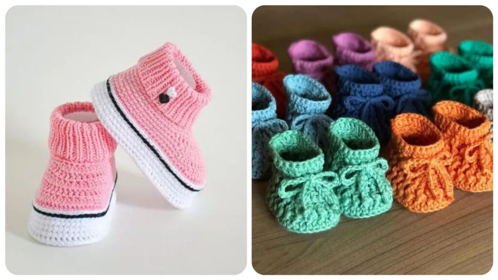 5 Modelos de Sapatinhos de Crochê para Meninas