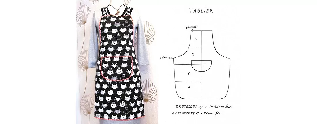 como fazer um avental de cozinha