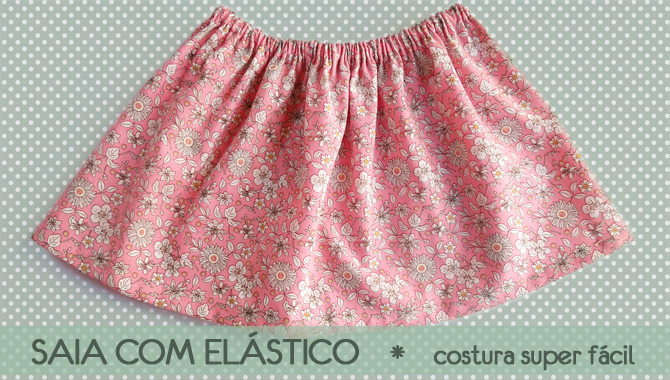 molde cós com elástico para saia