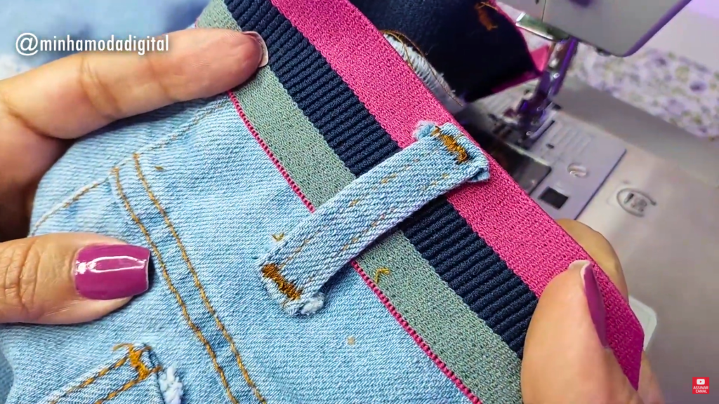 técnica de cós franzido para bermuda