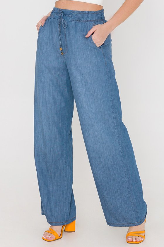 como fazer cós de elástico em calça jeans