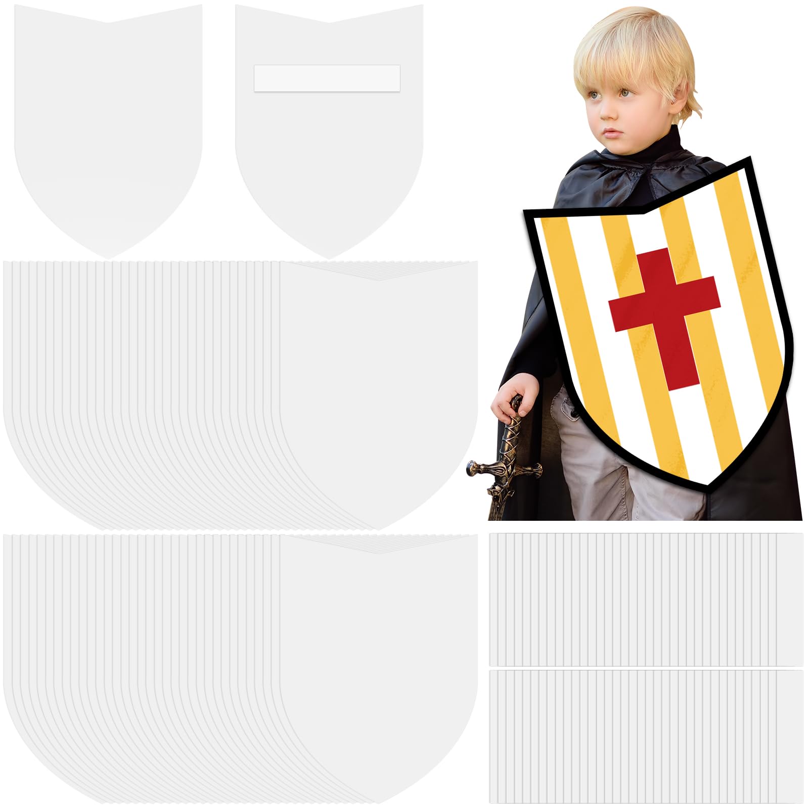 como fazer um escudo de papelão