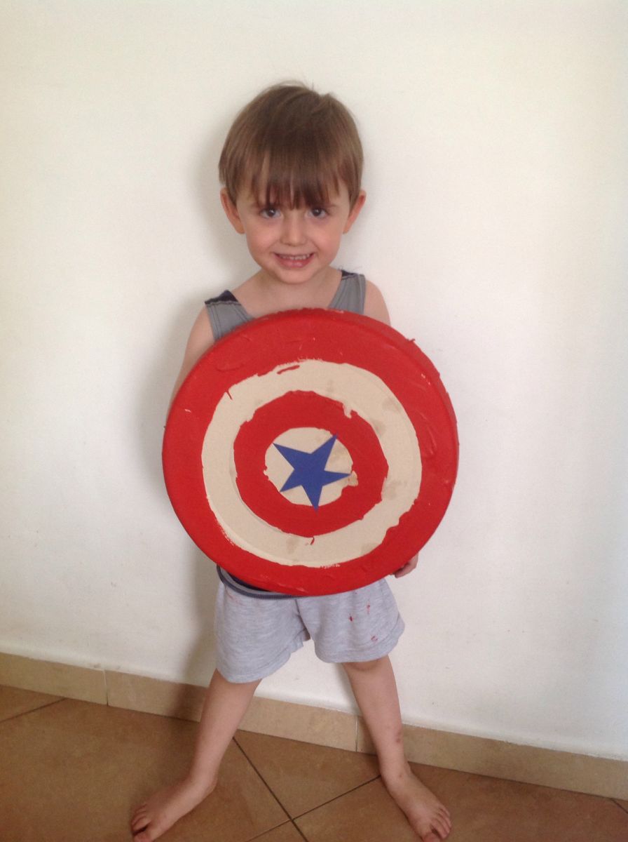 escudo de papelão passo a passo completo