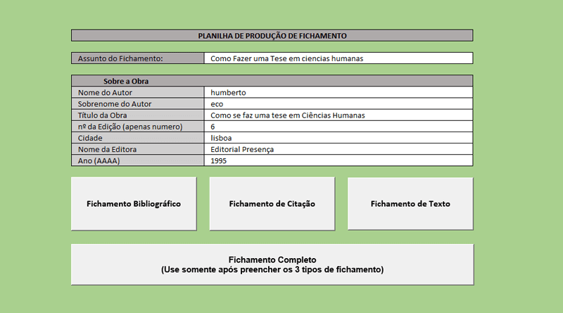 Modelos Prontos de Fichamento ABNT para Baixar e Adaptar