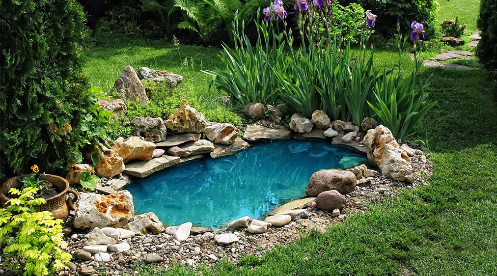 como fazer um lago ornamental