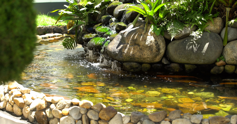 como fazer um lago ornamental
