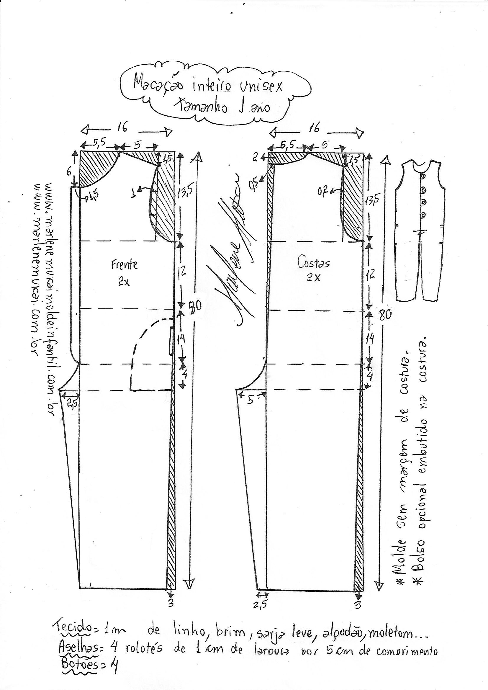 como fazer um macacão infantil