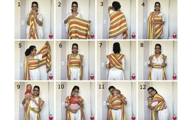como fazer um sling para bebê