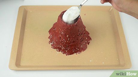 como fazer um vulco de bicarbonato