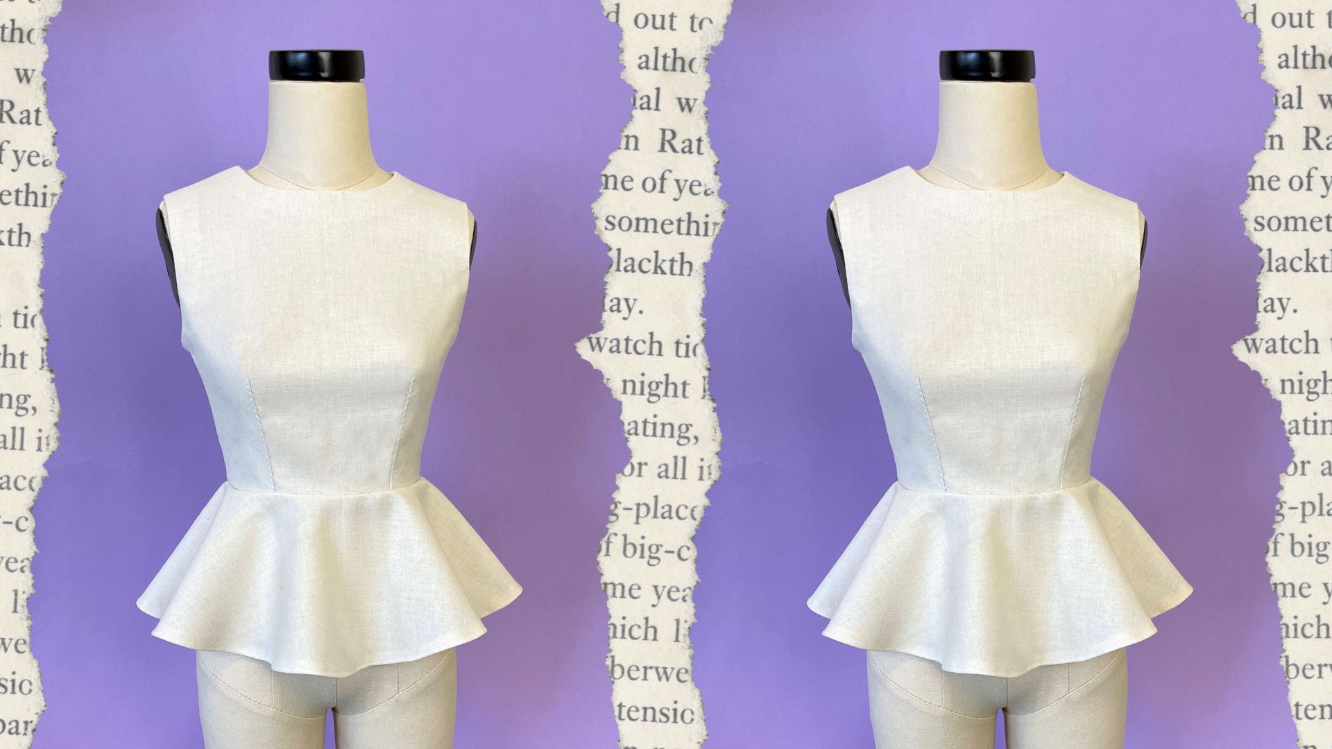 como fazer uma blusa peplum