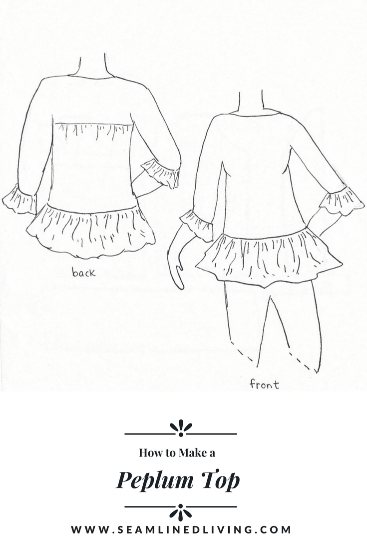 molde de blusa peplum