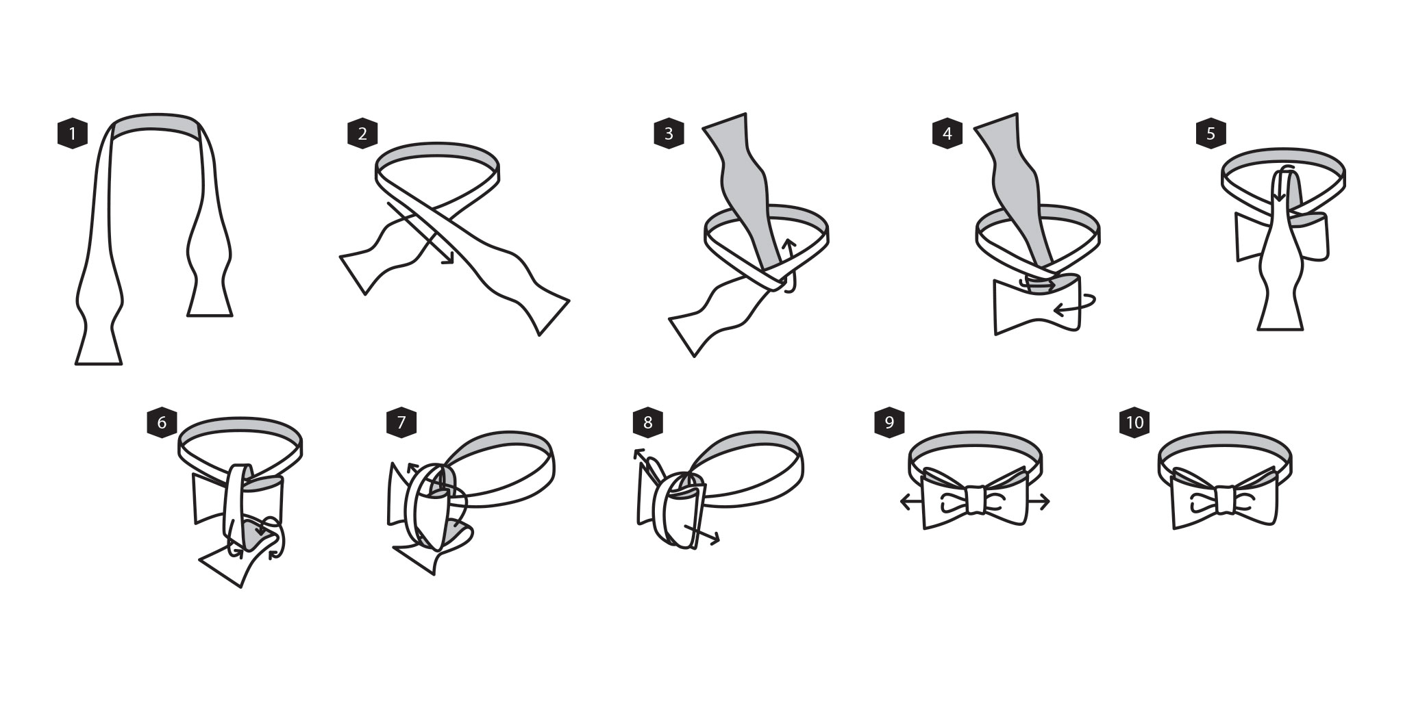 como fazer uma gravata borboleta