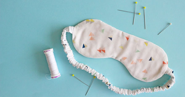 como fazer uma mascara de dormir