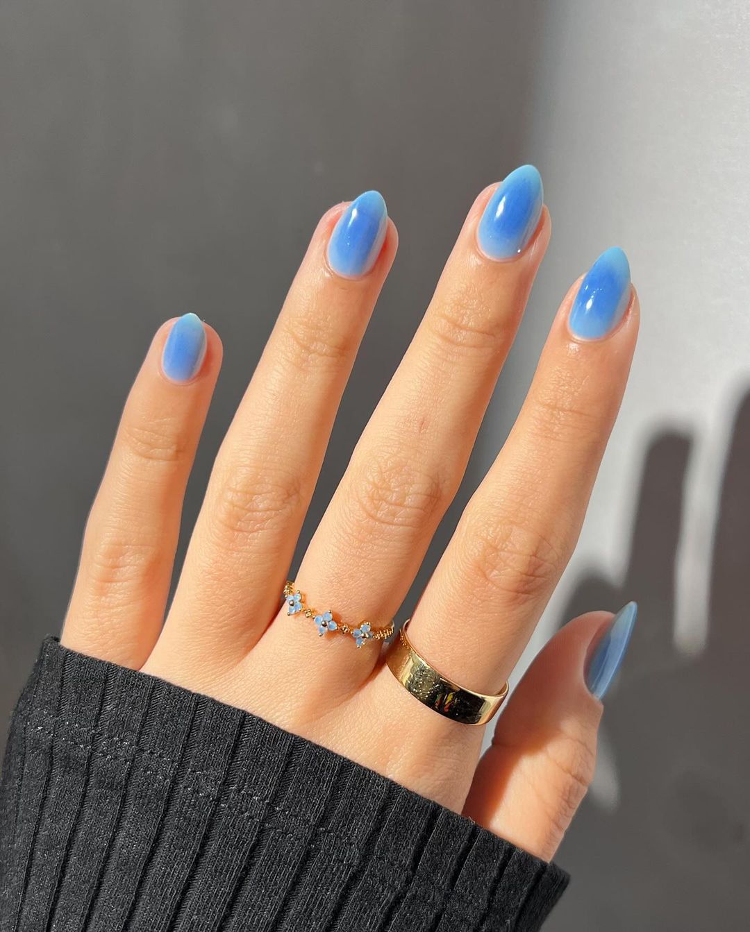 unha amendoada com gel