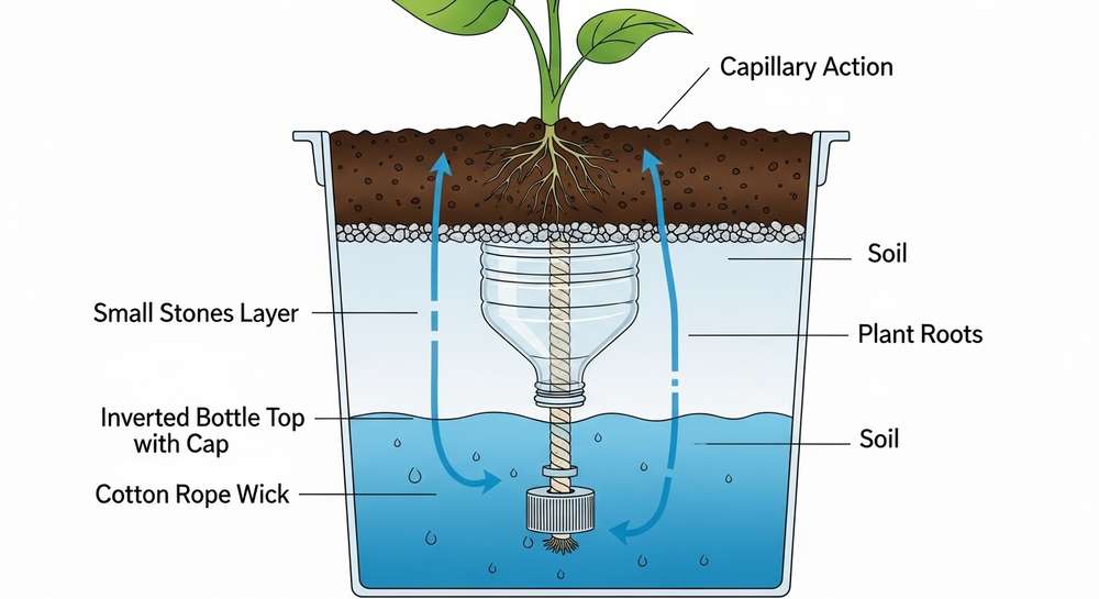 Como Fazer Vaso Auto Irrigável Simples e Eficaz