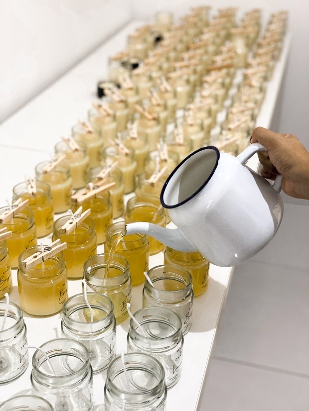 passo a passo vela de cera de soja