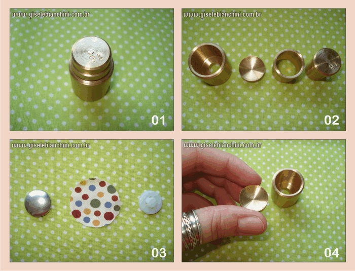 passo a passo forrar botão bombê