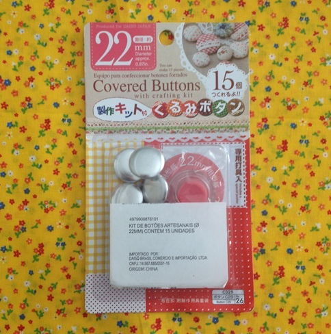 como forrar botões com tecido