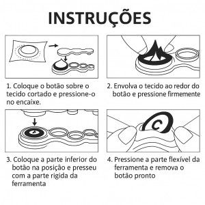 passo a passo forrar botão bombê