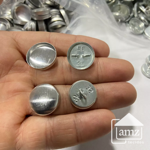 como forrar botões com tecido