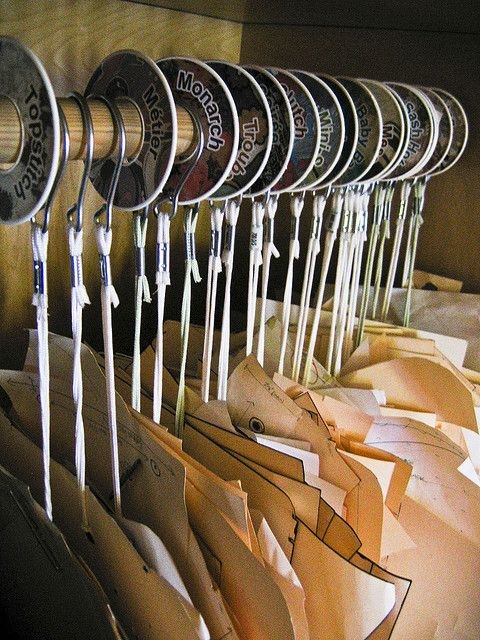 como guardar moldes de costura