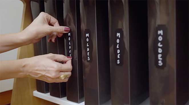 melhores organizadores para moldes de papel
