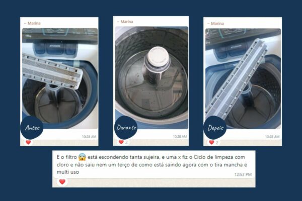 como higienizar maquina de lavar