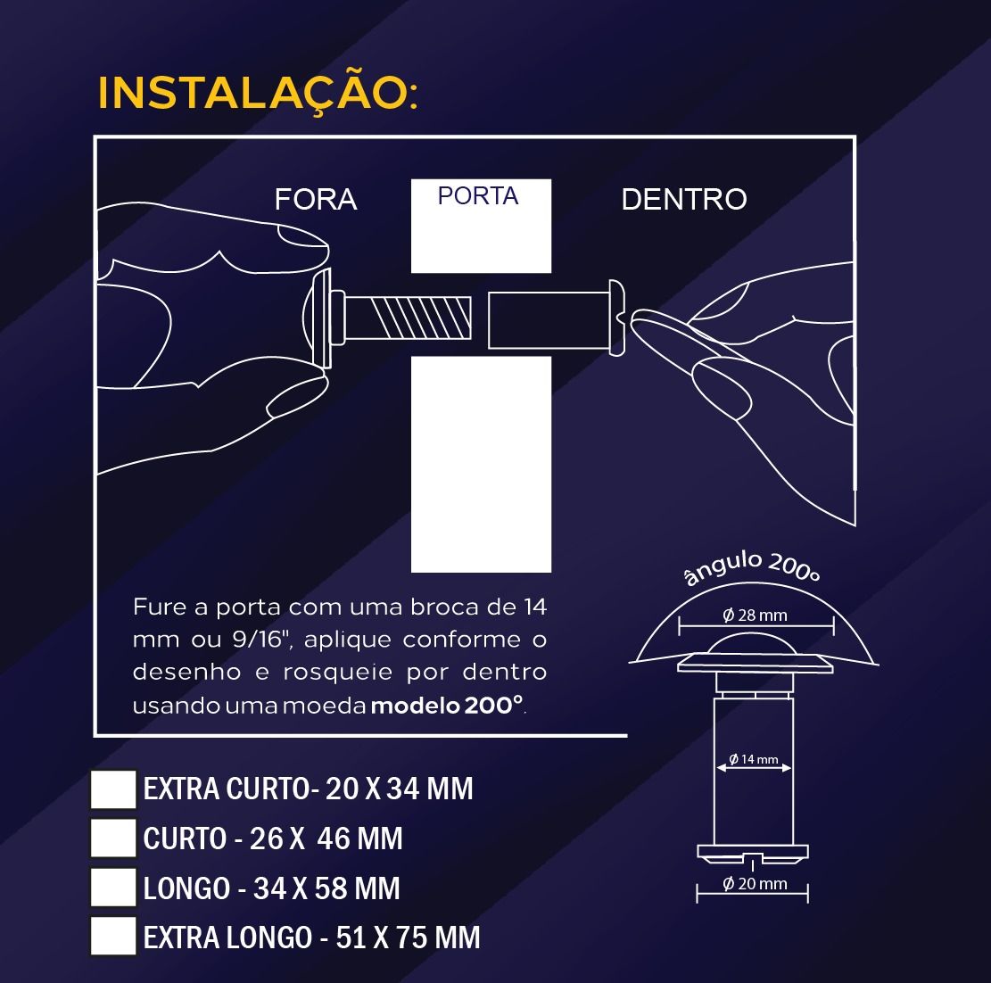 como instalar olho magico porta madeira