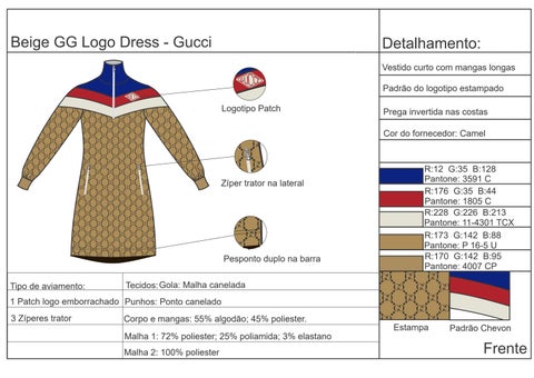 documento de especificação de moda