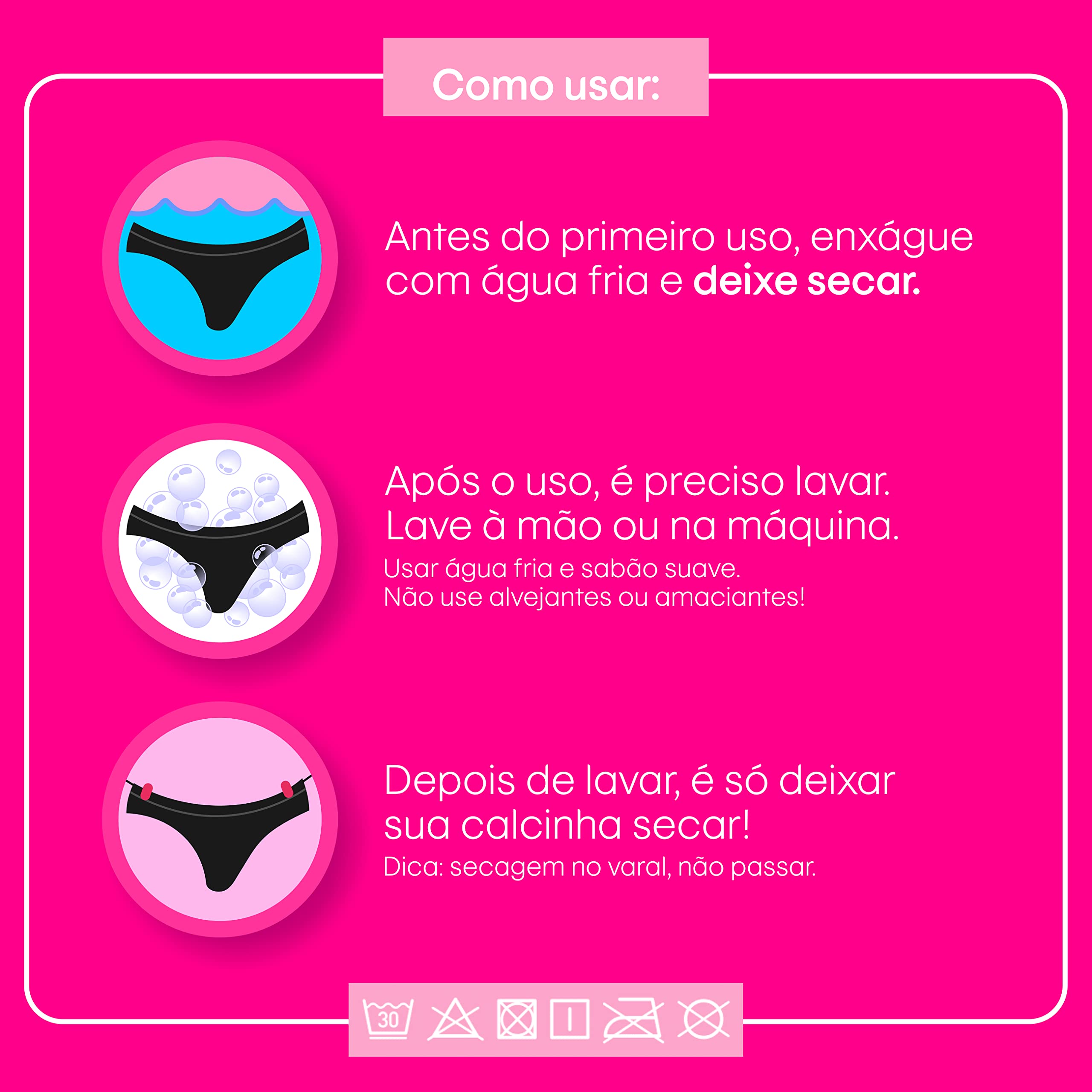 Calcinha absorvente: Solução sustentável para a menstruação
