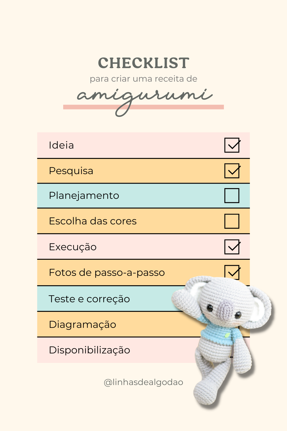 Guia Completo de Aumentos e Diminuições em Amigurumi