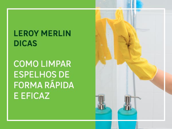 como limpar espelho do banheiro sem manchar