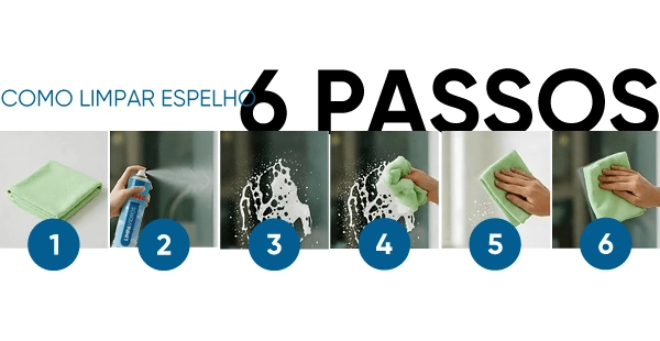 receita caseira para espelho do banheiro