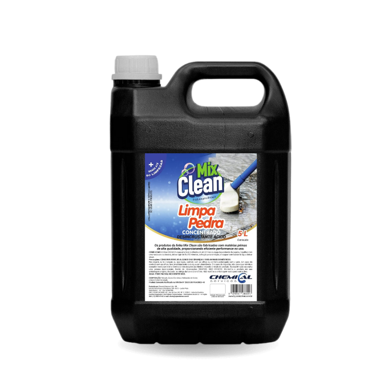 limpeza de limo em pedras