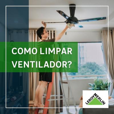 como limpar ventilador de teto sem espalhar poeira