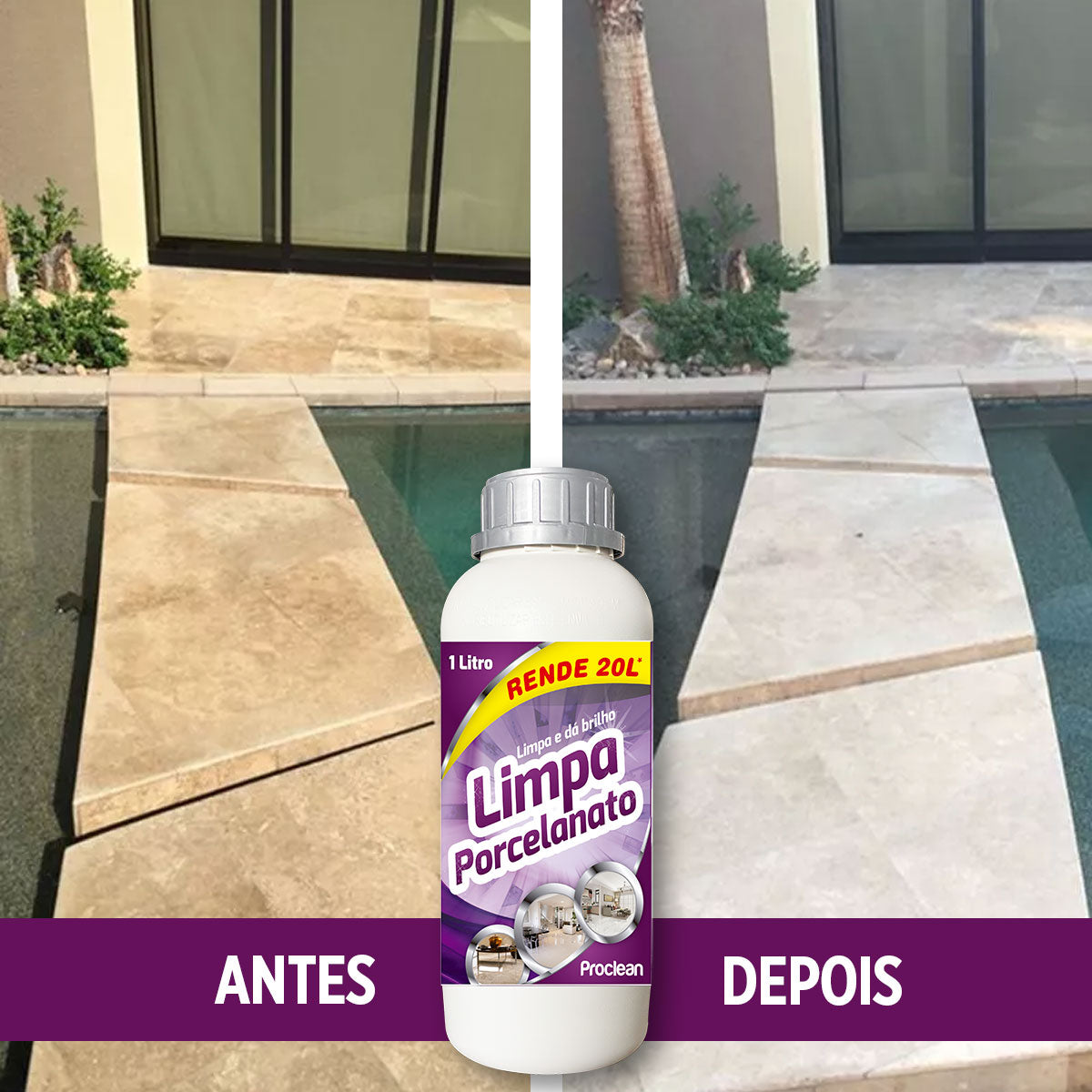como limpar porcelanato