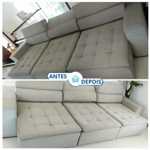 higienização de sofá em casa