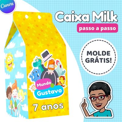 Onde Encontrar Moldes Gratuitos de Caixa Milk Criativos