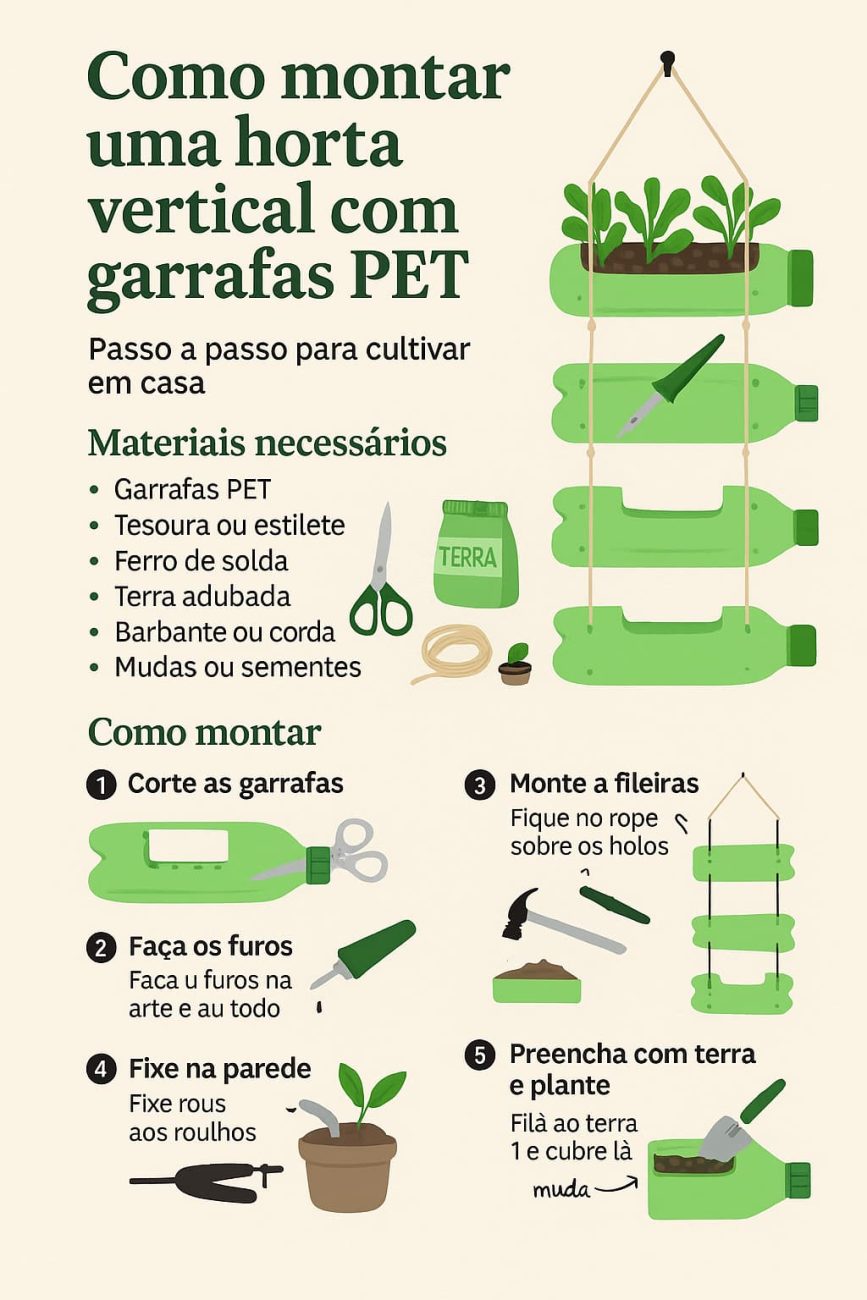 plantar temperos em casa verticalmente